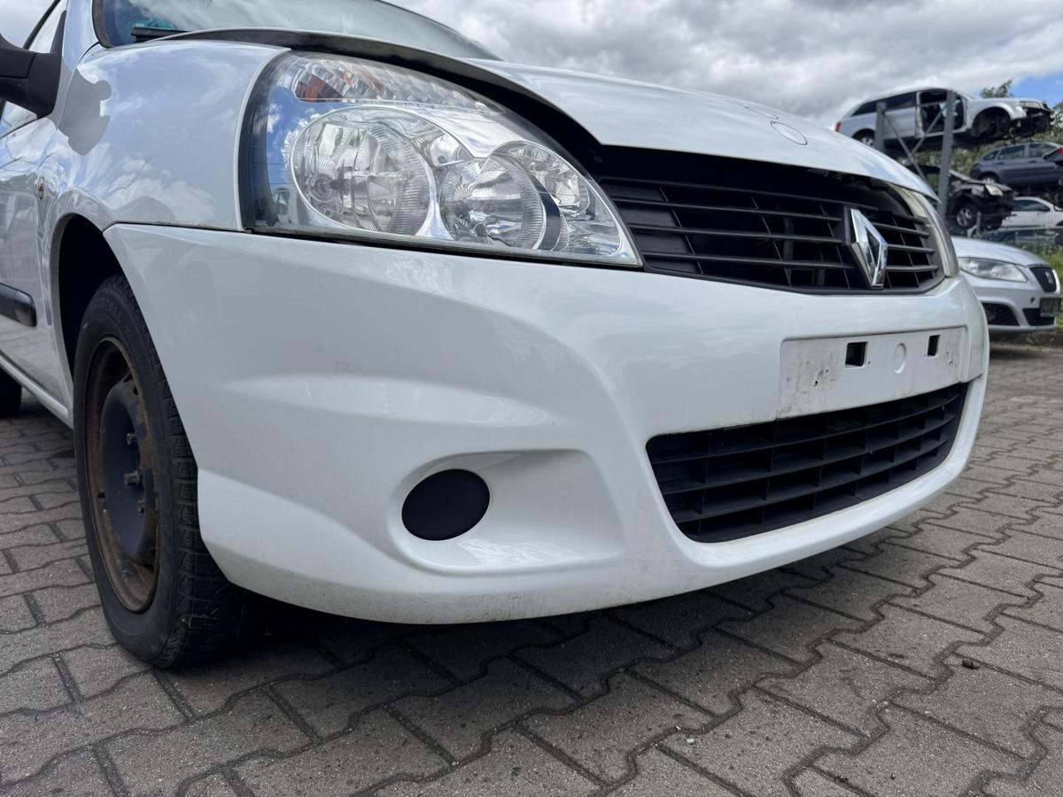 Renault Clio 2 original Sto&szlig;stange Stossf&auml;nger vorn OV369 Wei&szlig; Facelift Bj.2009